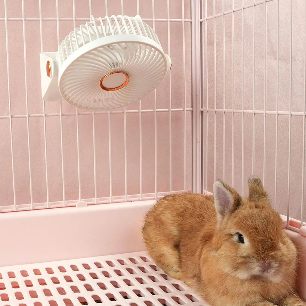 USB Rechargeable Pet Cage Fan for Hamsters, Bunnies & More Pet Cage Fan Babs
