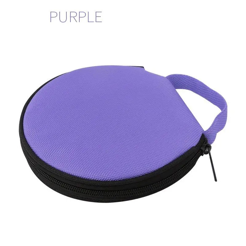 Round Oxford Cloth Portable Zippered Storage Case Organizer Portable Storage Case Babs Purple