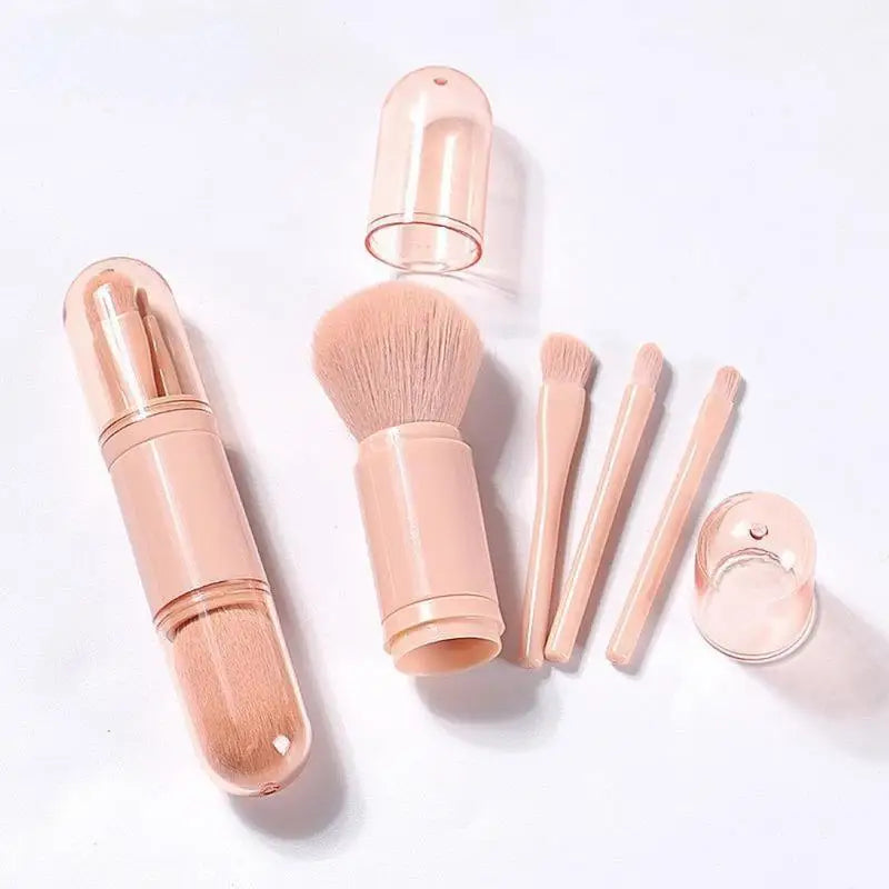 4-in-1 Retractable Mini Eye Makeup Brush – Portable Tool Makeup Brush Set Babs