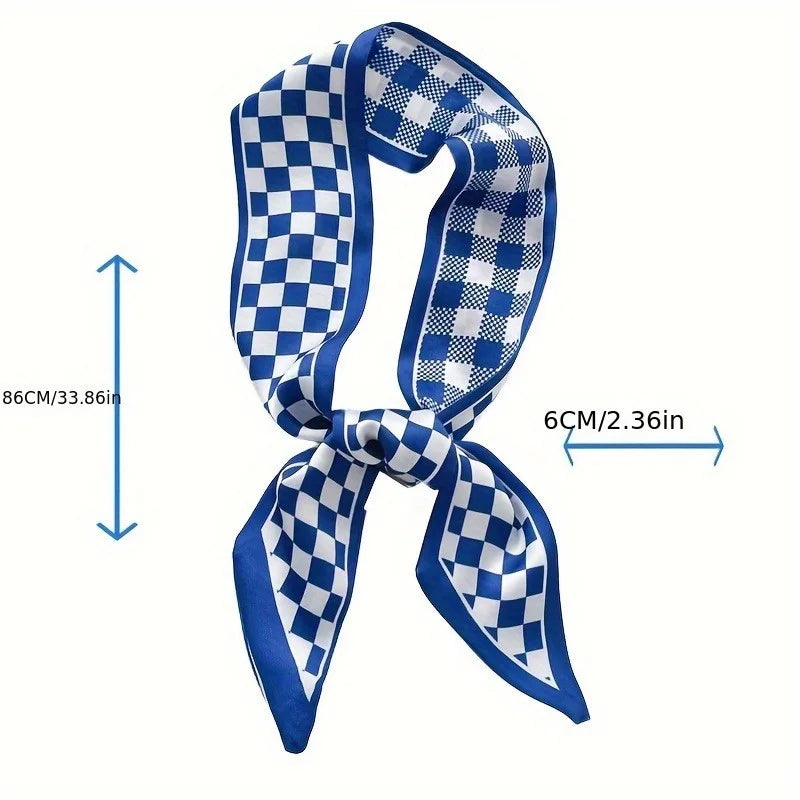 Blue Long Scarf Ribbon – Multi-Use Hair & Bag Accessory Hair & Bag Ribbon Babs