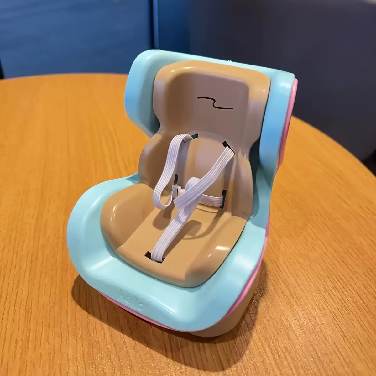 Mini Doll Car Seat Holder 17–20cm | LABUBU Compatible Doll Car Seat Babs Grapefruit color