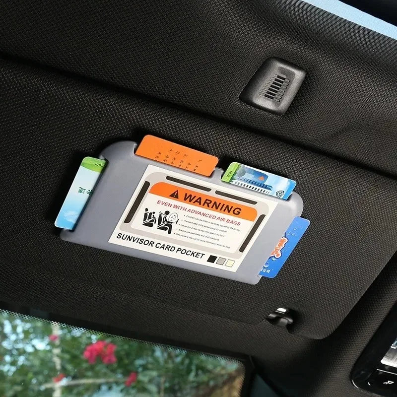 Car Sun Visor Card Clip Organizer & Parking Card Holder Car Visor Organizer Babs