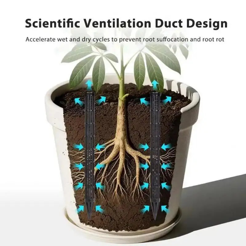 Plant Aeration Tubes 10pc – Ventilation Stakes to Prevent Root Rot Plant Aeration Stakes Babs