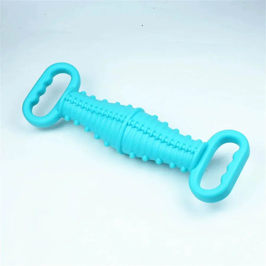 TPR Double Handle Pull Ring Dog Chew & Training Toy Dog Chew Toy Babs