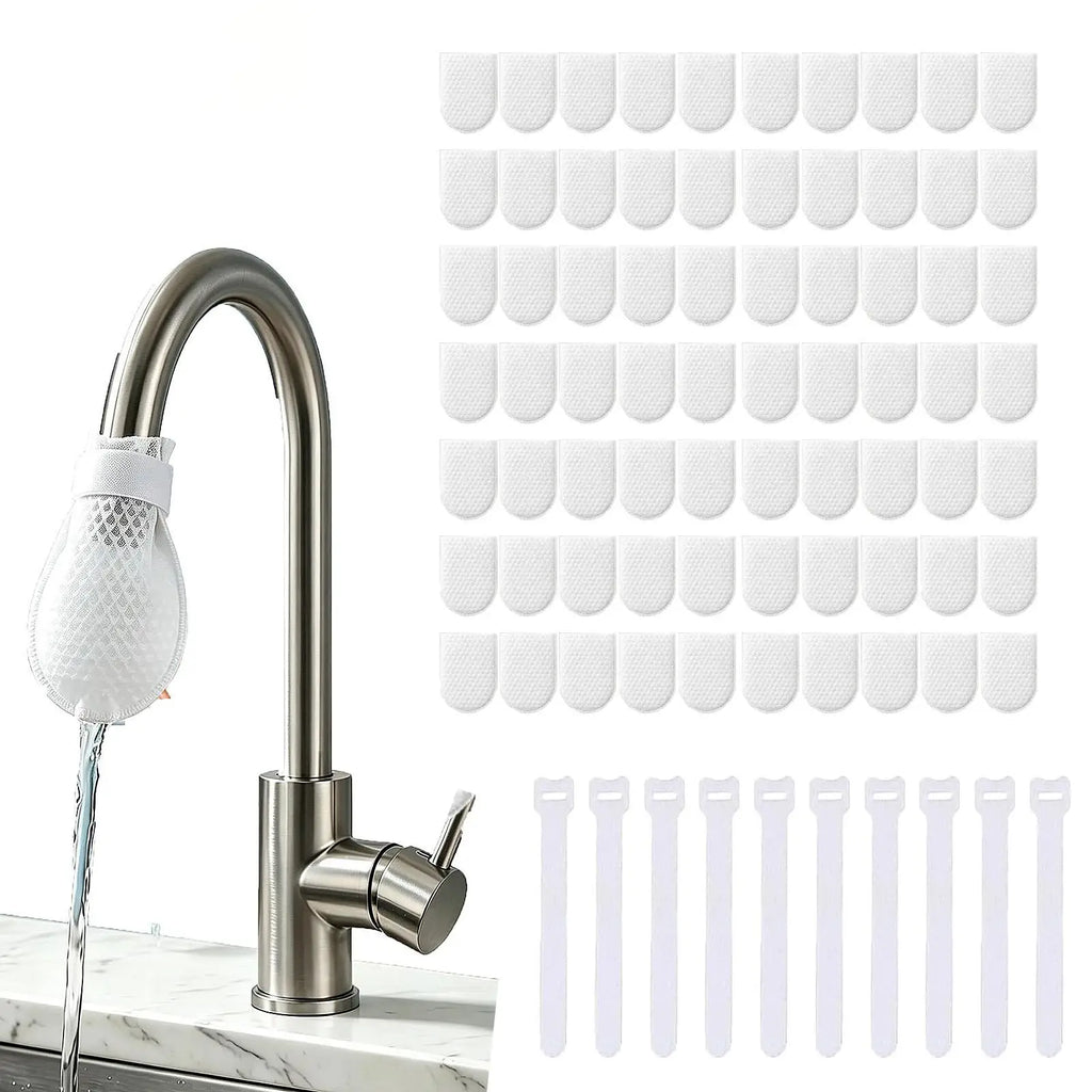 Faucet Filter Cotton Bag – Anti-Splash Tap Purifier, 200 Pack Faucet Filter Bag Babs E