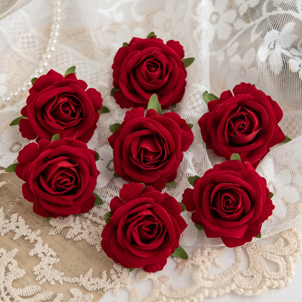 Artificial Silk Rose Heads for Wedding, Home Decor & DIY Crafts Artificial Flower Heads Babs