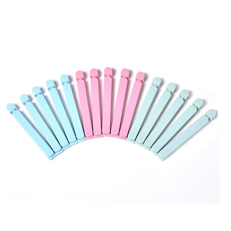 10-Pack Food Bag Sealer Clips 12cm & 15.5cm | Kitchen Storage Food Bag Clips Babs