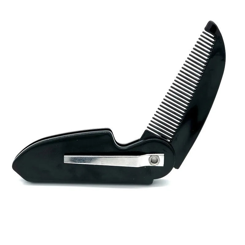 Folding Beard Mustache Pocket Comb for Men – Travel Grooming Beard & Hair Comb Babs