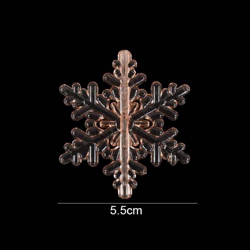 10Pcs Acrylic Snowflake Christmas Ornaments – Tree Pendants Christmas Ornaments Babs B11 (1)