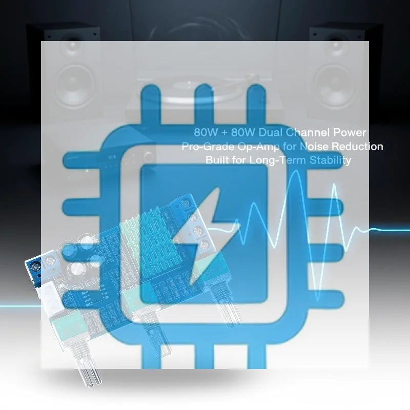 TPA3116D2 80W×2 Dual-Channel Digital Audio Amplifier Board Audio Amplifier Board Babs Default Title