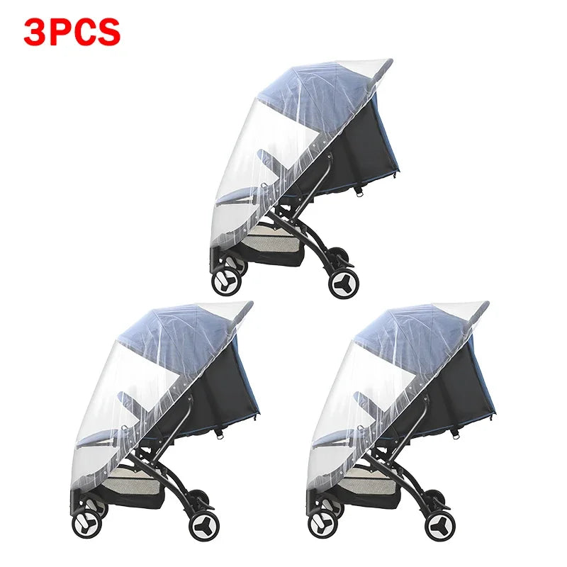 Baby Stroller Mosquito Net – Insect Shield Mesh Pram Cover Stroller Mosquito Net Babs 3PCS