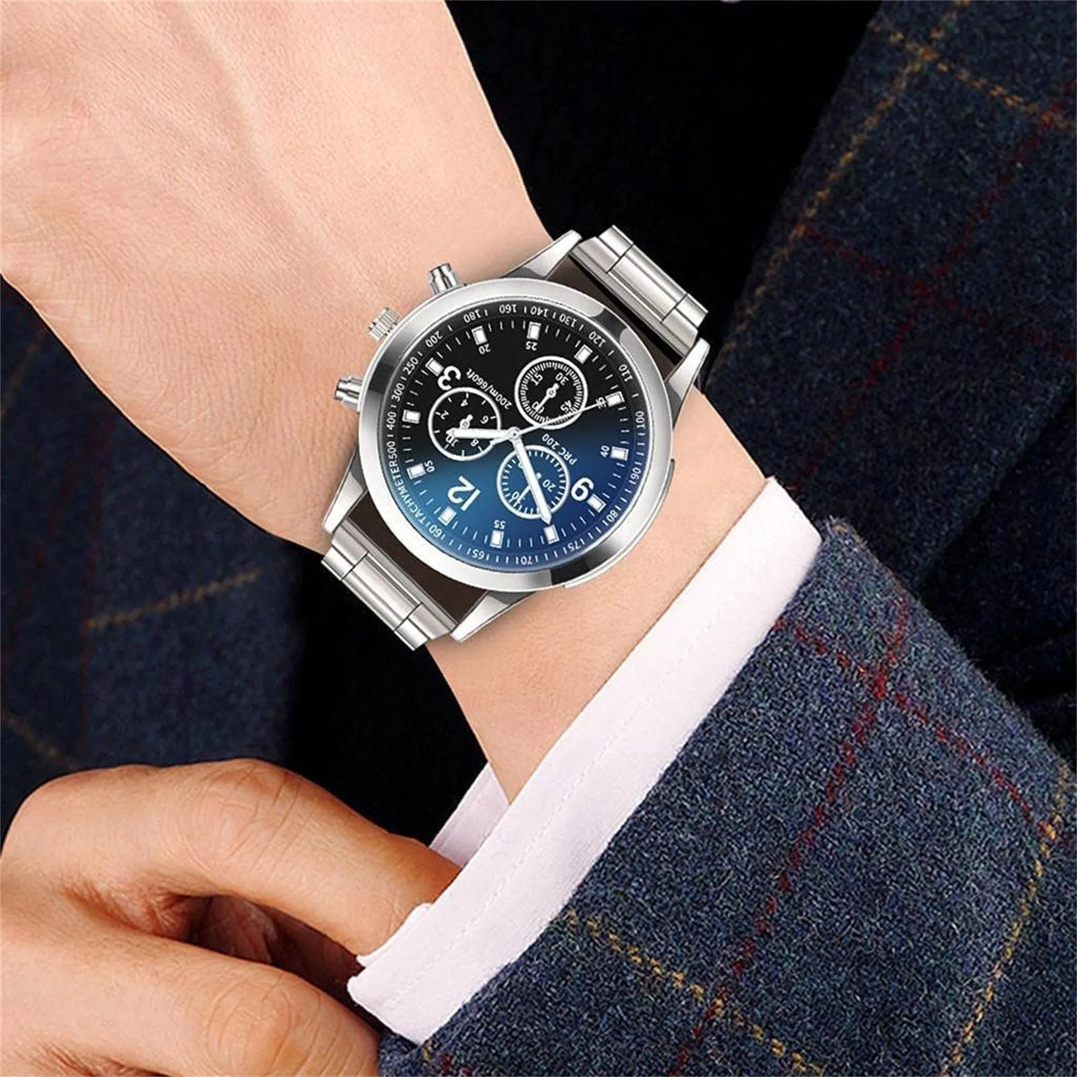 Men's Quartz Wristwatch – Analog Stainless Steel Style Watch Men's Quartz Watch Babs