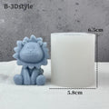 Cute Lion Silicone Mold for Candles, Soap & Resin DIY Silicone Craft Mold Babs B-3Dstyle