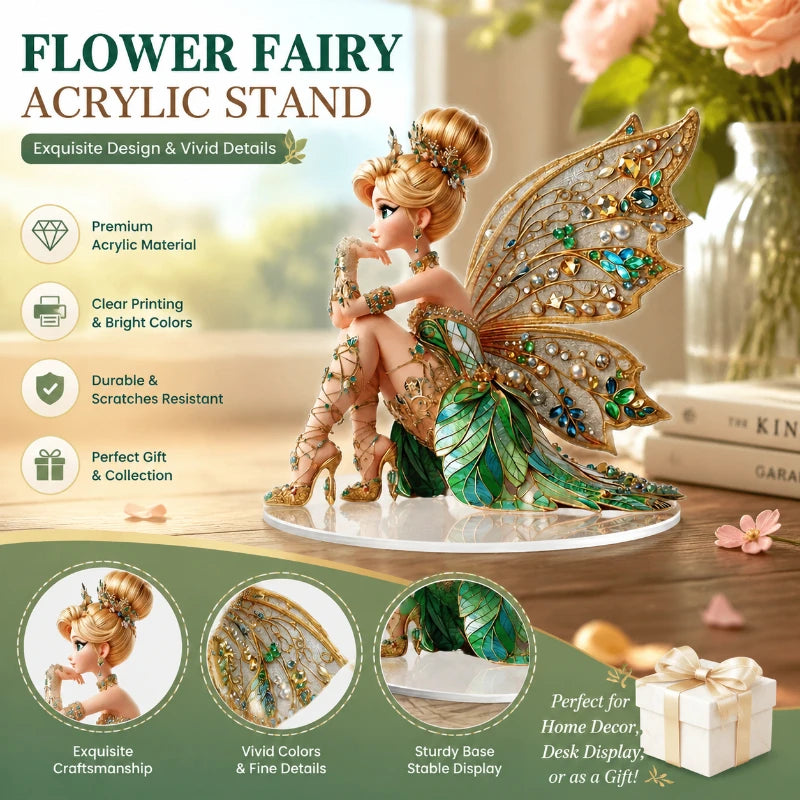 Acrylic Fairy Elf Princess DIY Figurine – Home Décor Ornament DIY Figurine Ornament Babs