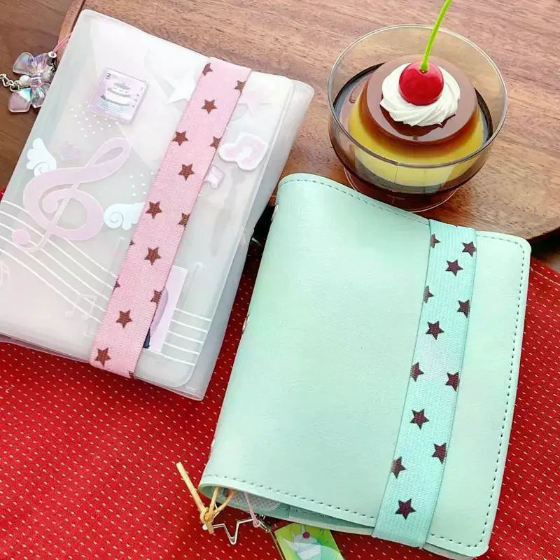 Adjustable Elastic Notebook Strap – Cute Star Binder Band Notebook Binder Strap Babs