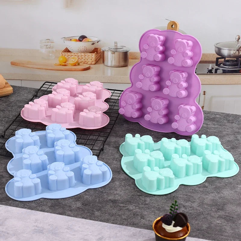 3D Bear Silicone Mold – Chocolate, Candy & Fondant Mould Silicone Baking Mold Babs