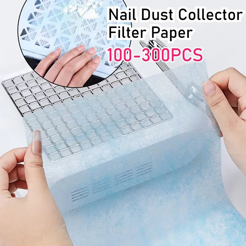 Nail Art Dust Collector with Filter Papers for Manicure Machines Nail Dust Collector Babs
