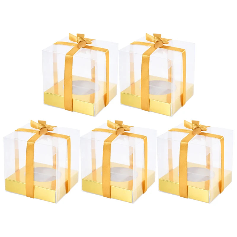 12-Pack Transparent Cupcake Boxes – Wedding & Party Packaging Dessert Packaging Box Babs