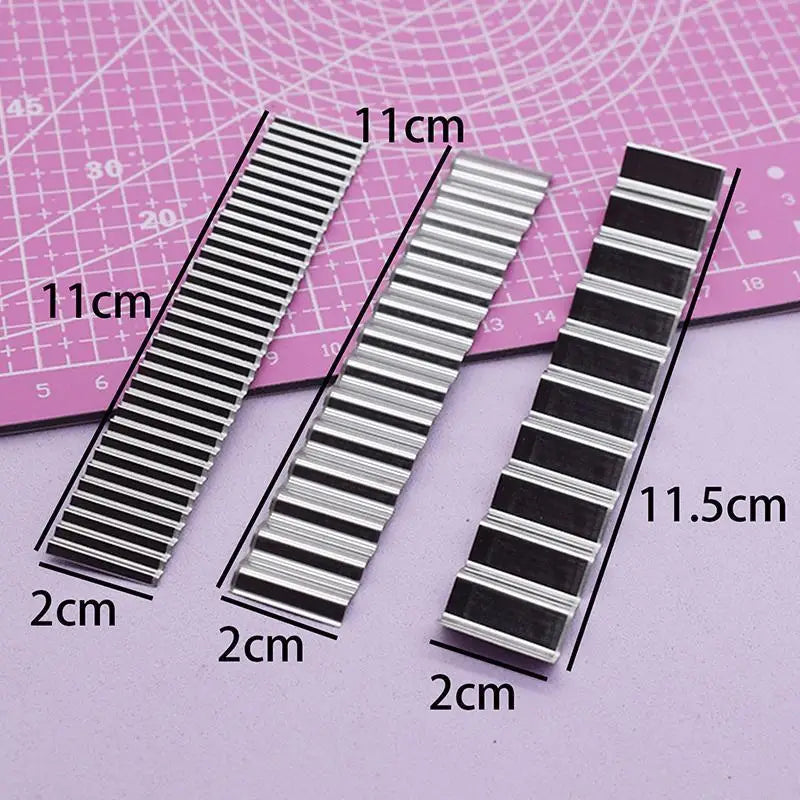 3-Piece Polymer Clay Wave Cutter Set – Stainless Steel Blades Clay Cutting Tools Babs