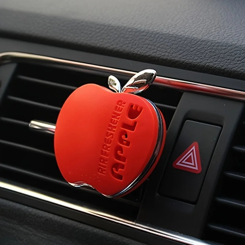 Apple-Shaped Car Air Freshener Vent Clip – Floral Fragrance Car Air Freshener Babs 1pc orange Fragrance random
