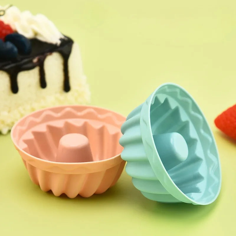 Non-Stick Silicone Bundtlette Cake Mold | Mini Fluted Tube Pan Silicone Cake Mold Babs