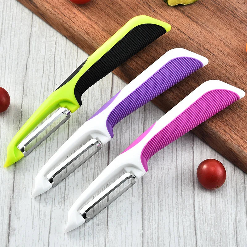 2-in-1 Vegetable & Fruit Peeler | Sharp Stainless Steel Blade Vegetable Peeler Babs