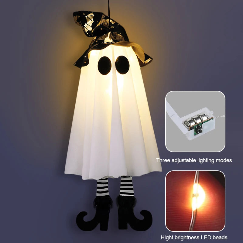 Halloween LED Witch & Ghost Hanging Decorations – 1/2/3pcs Halloween Hanging Decoration Babs