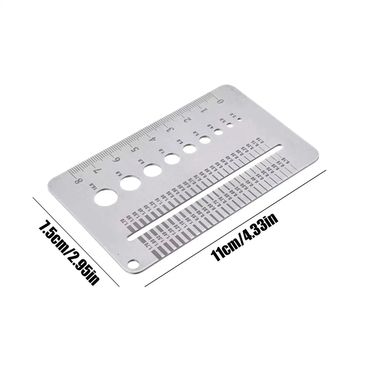 Stainless Steel Crack Width Gauge – Precision Gap Ruler Crack Width Gauge Babs