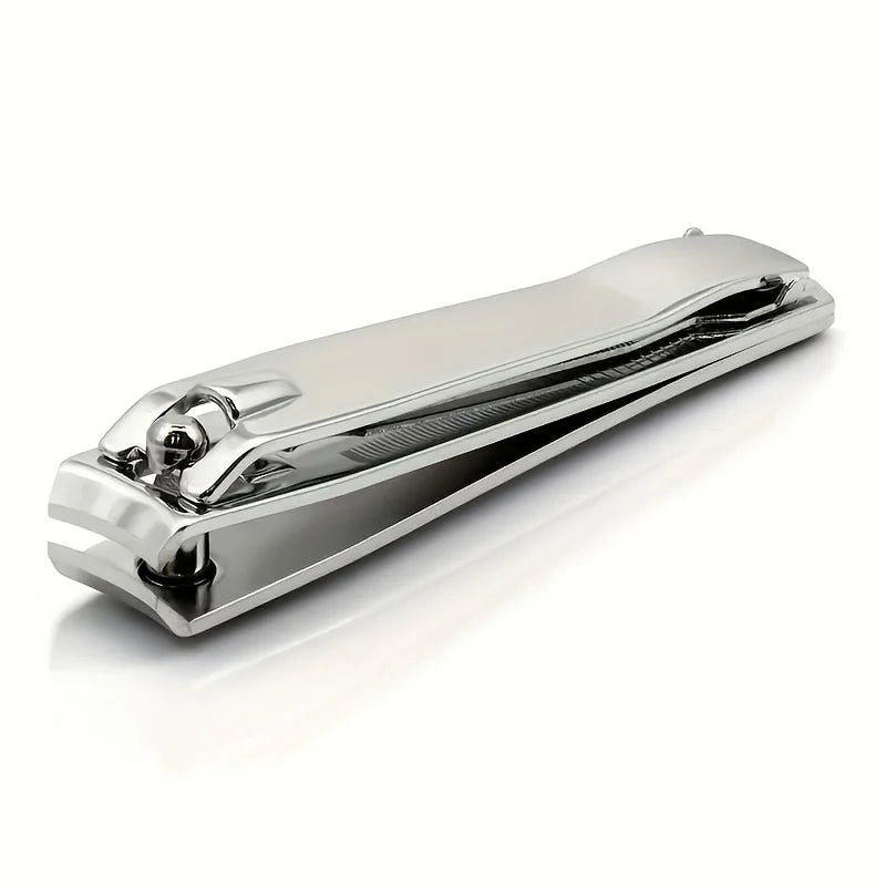 Large Nail Clipper with Built-In File – Stainless Steel Tool Nail Clipper Babs Silver