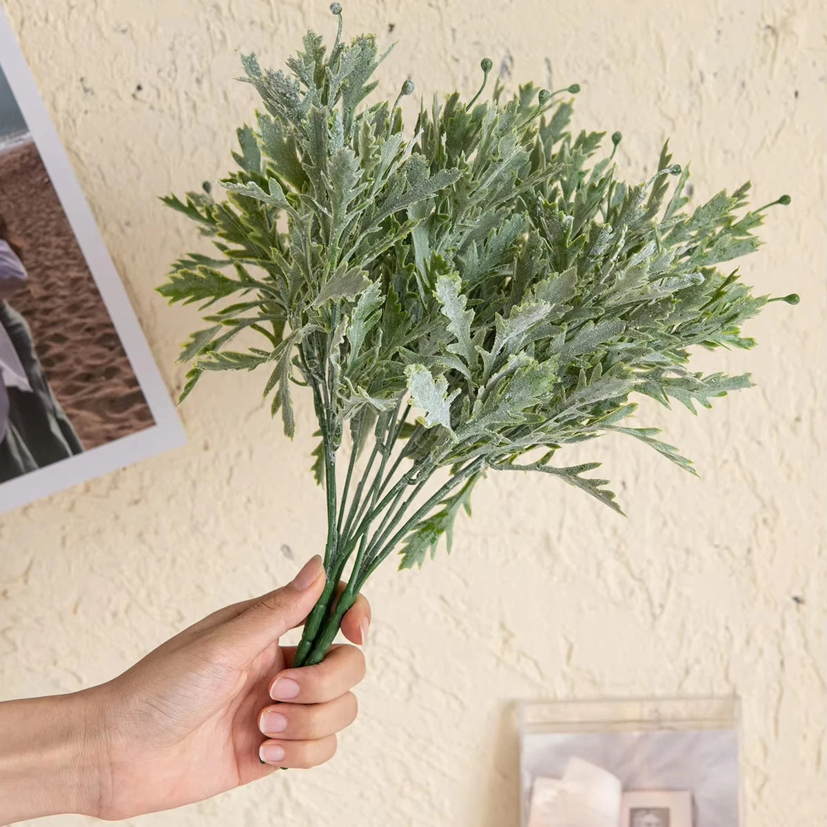 Artificial Chrysanthemum Leaf Stems – Faux Plant Home Décor Artificial Plant Stems Babs