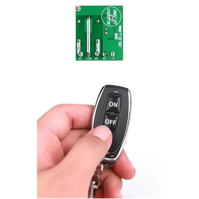 RF 433MHz 12V Relay Receiver Wireless Remote Control Switch Wireless Relay Switch Babs As Shown