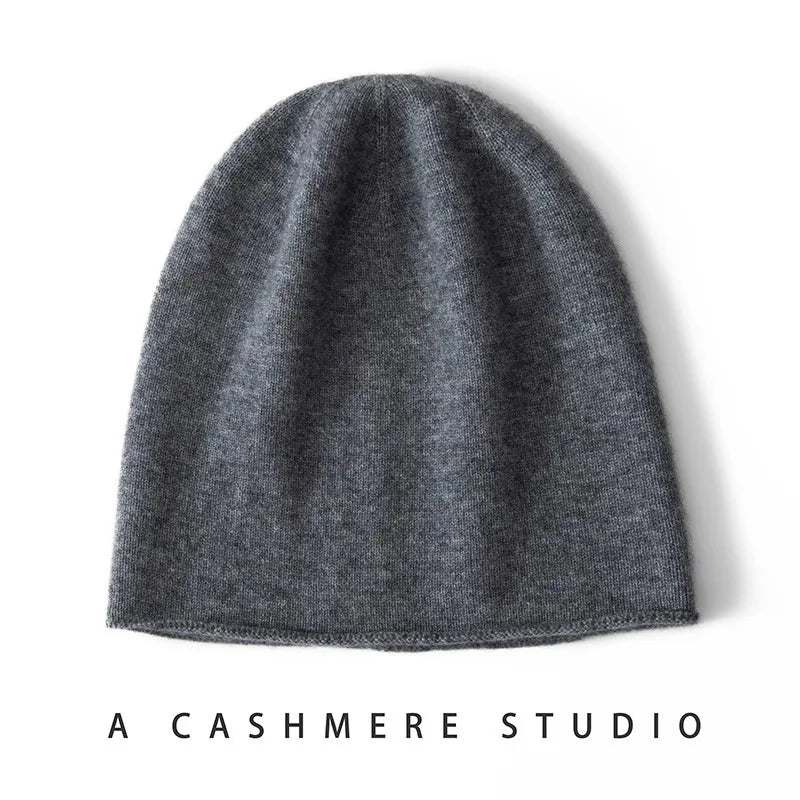 100% Cashmere Winter Beanie – Warm Slouchy Knit Hat Cashmere Knit Beanie Babs
