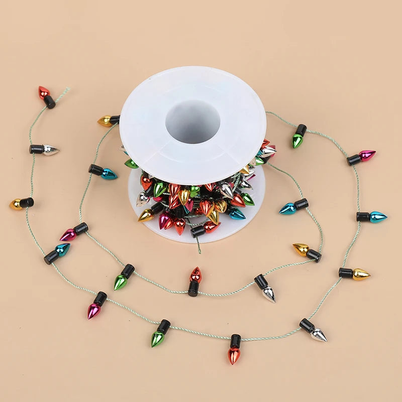 5m Christmas Colorful Bulb String Garland – Xmas Tree Ornament Christmas Garland Babs