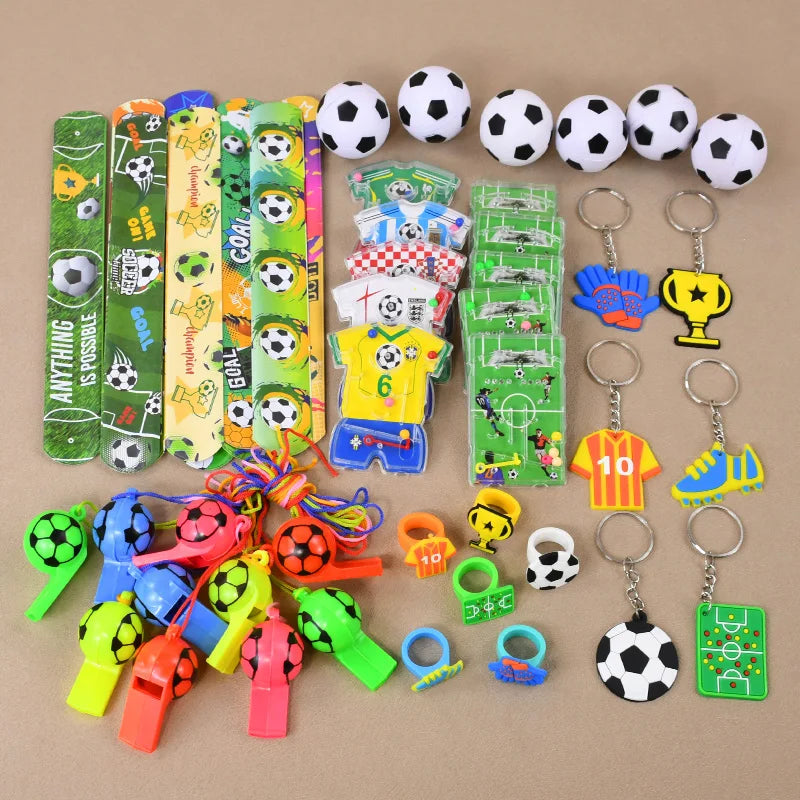 Soccer Party Favors – Bracelets, Keychains & Maze Toys for Kids Party Favor Set Babs