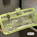 HUXUAN Cartoon Translucent Pencil Case – Large Capacity Pencil Case Babs Green
