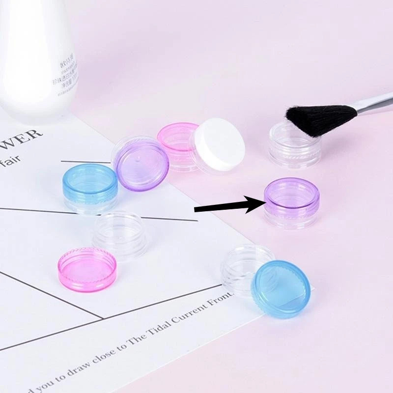 50pcs 3g Frosted Cosmetic Jars – Eye Shadow & Powder Bottles Cosmetic Packaging Jars Babs purple-50pcs