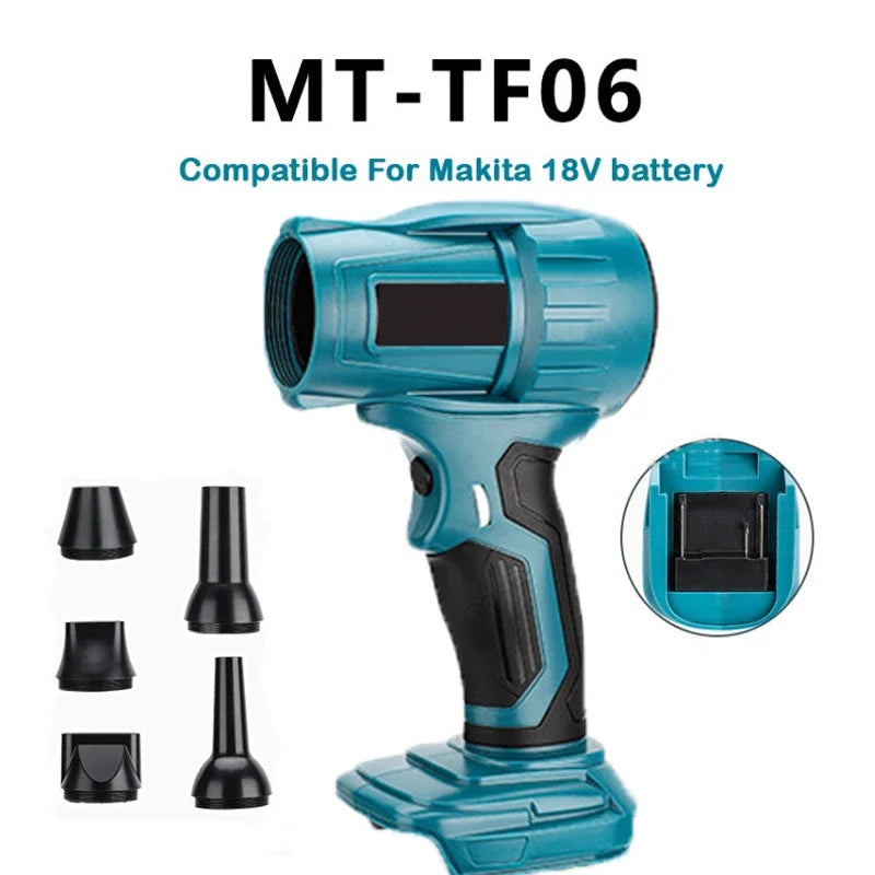 MT-TF06 Brushless Cordless Blower for Makita 18V – 5 Nozzles Cordless Turbo Blower Babs For Makita
