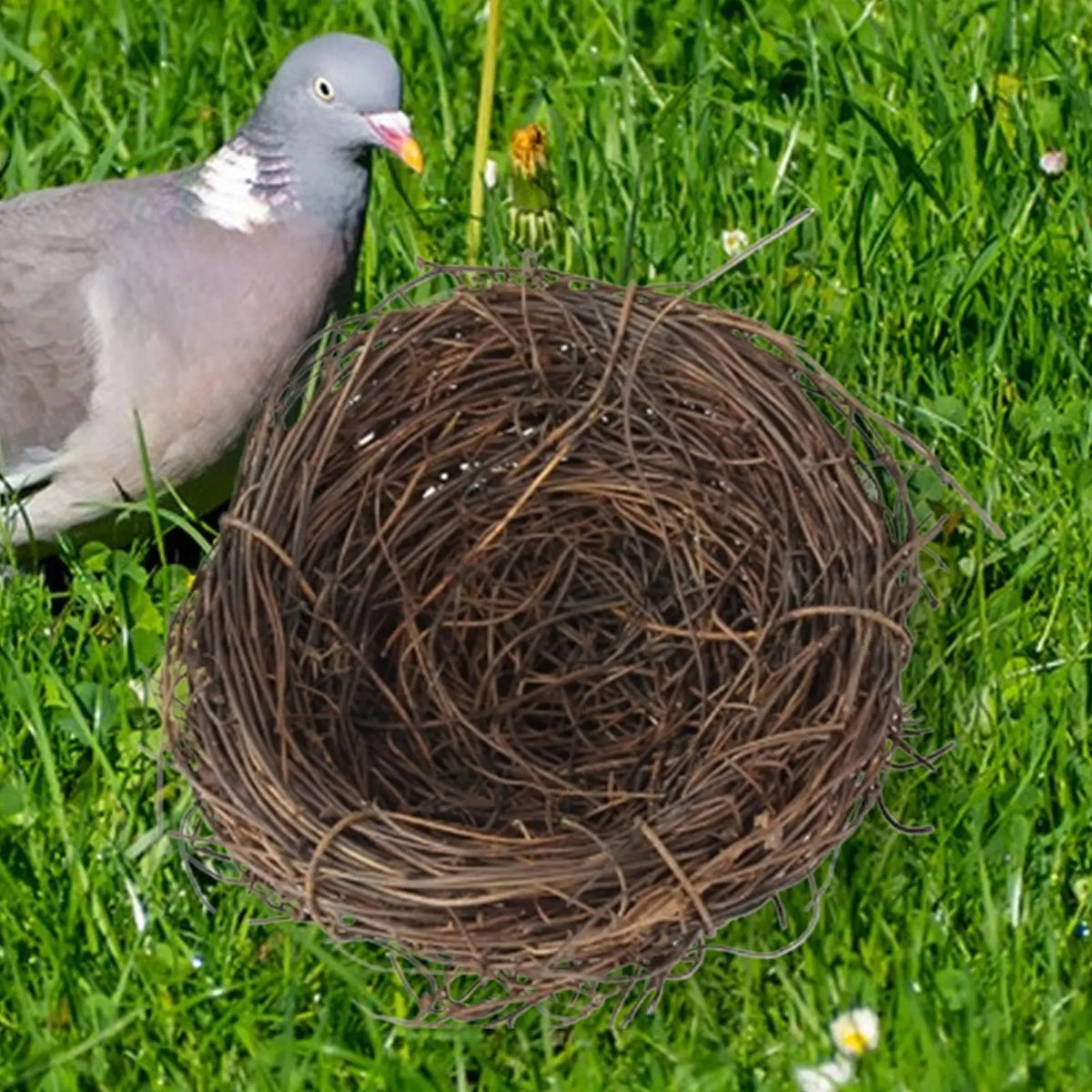 Handmade Rattan Bird Nest – Easter Decor & Pet Home Decorative Bird Nest Babs