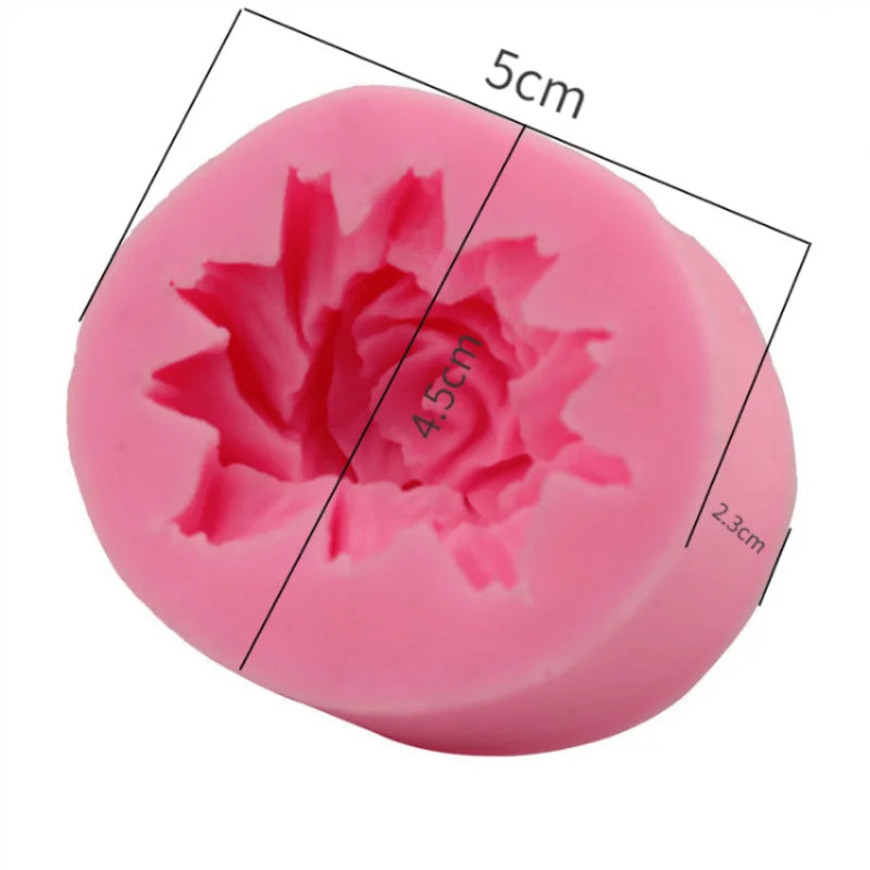 3D Rose Silicone Mold – Chocolate, Fondant & Soap Making Silicone Baking Mold Babs