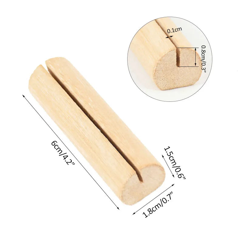 Wooden Place Card Holders – Wedding & Party Table Clip Stands Place Card Holders Babs