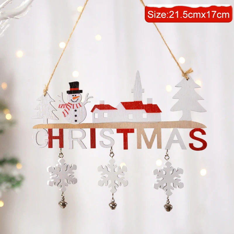 Wooden Christmas Gnome & Santa Hanging Ornaments | Xmas Tree Pendants Christmas Tree Ornaments Babs 4