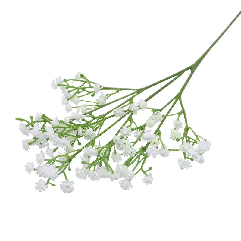 90-Head Artificial Babies Breath Gypsophila Flowers 52cm Artificial Flowers Babs white 3bunches