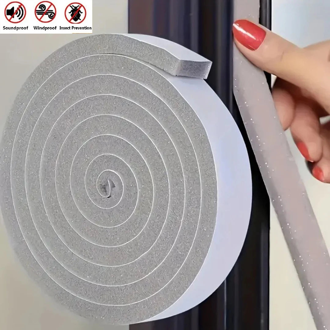 Foam Door & Window Sealing Strip – Self-Adhesive Weather Stripping Weather Stripping Tape Babs