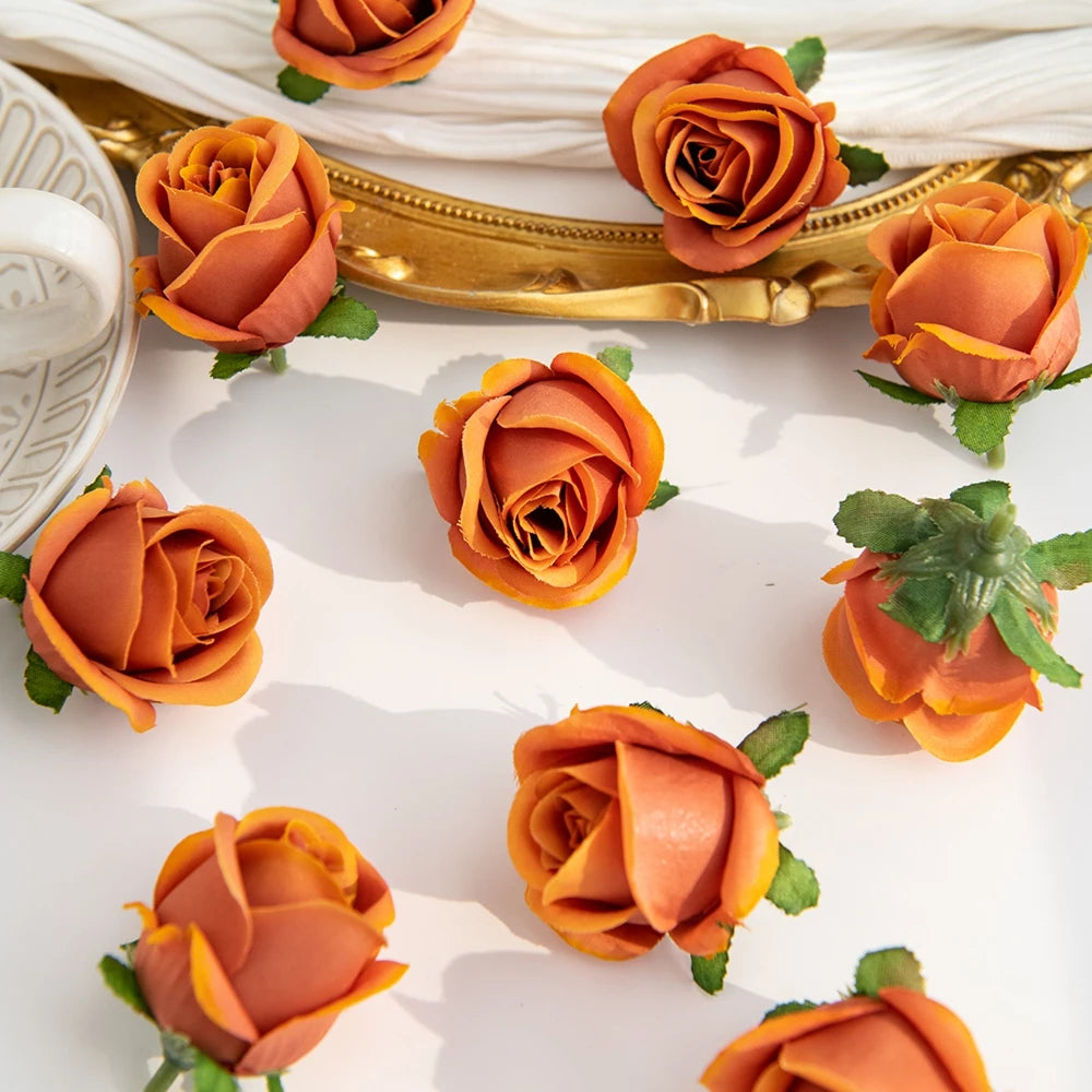 Silk Rose Heads – Artificial Flowers for Wedding & Home Decor Artificial Silk Flowers Babs color5 50 pcs