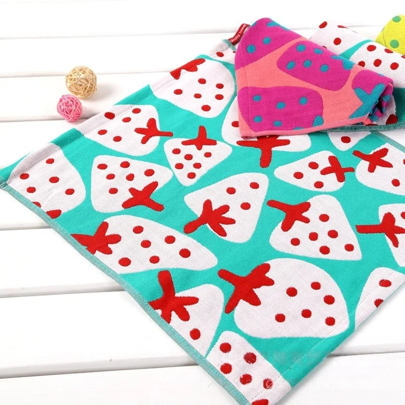 Soft Cotton Square Face & Hand Towels – Absorbent, Jacquard Cotton Hand Towels Babs