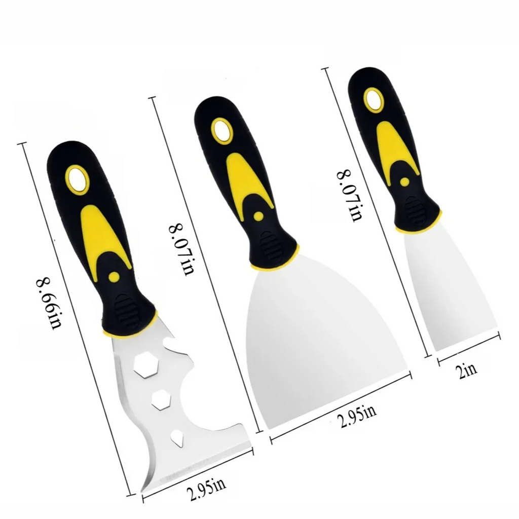 15-in-1 Stainless Steel Putty Knife & Paint Scraper Set Putty Knife Set Babs