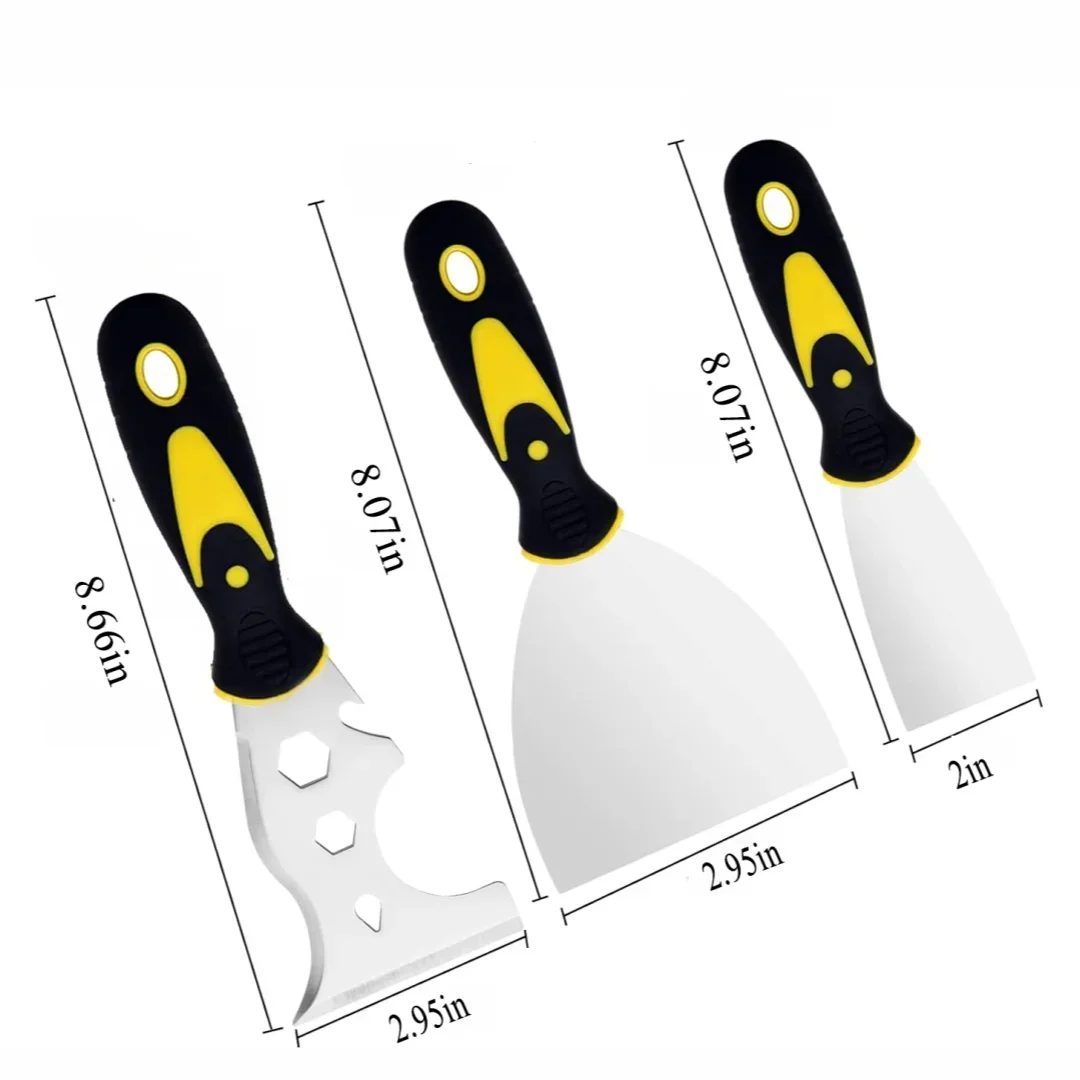 15-in-1 Stainless Steel Putty Knife & Paint Scraper Set Putty Knife Set Babs