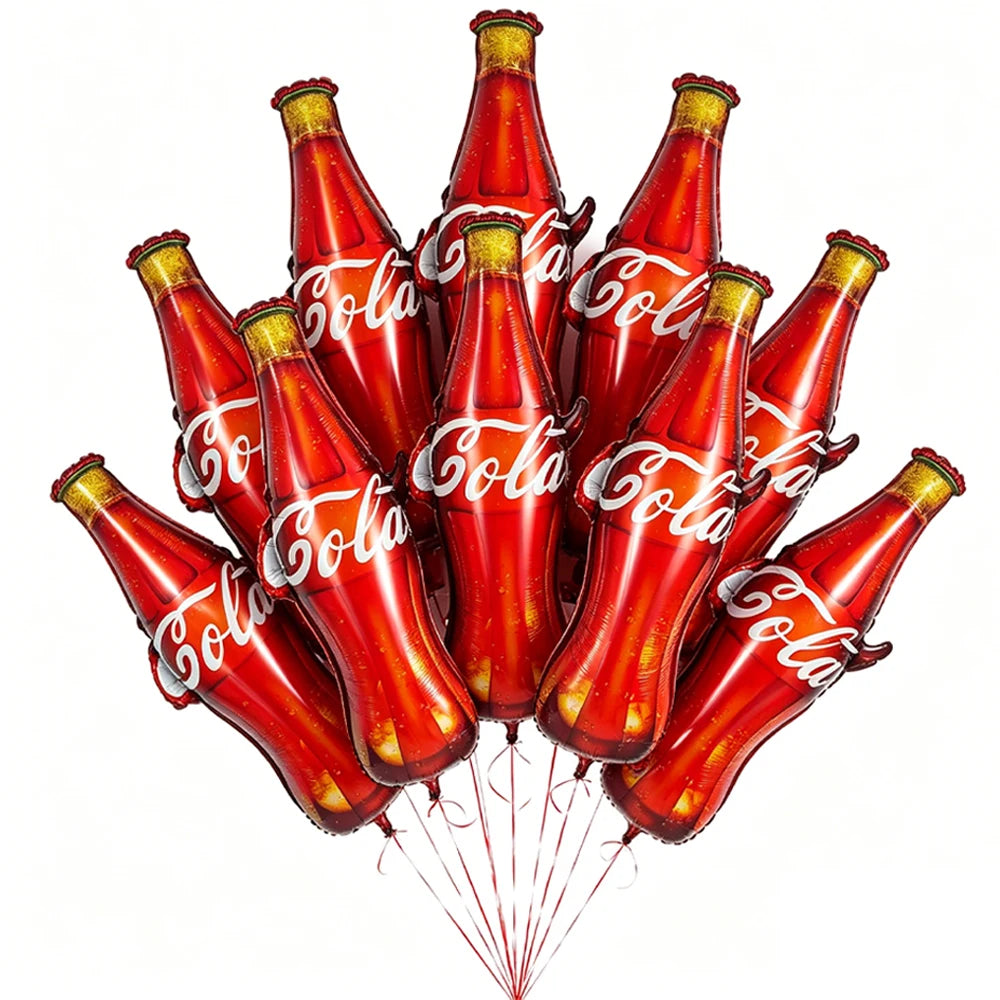 Coke Bottle Foil Balloon 76cm – Pool & Birthday Party Decor Party Foil Balloon Babs