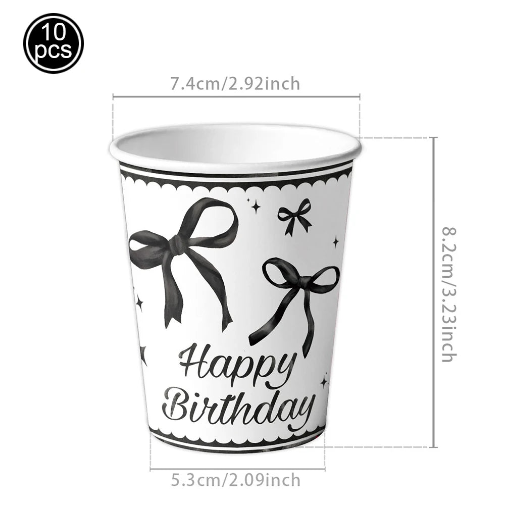 32" Black Bow Number Balloon Kit – Party & Wedding Décor