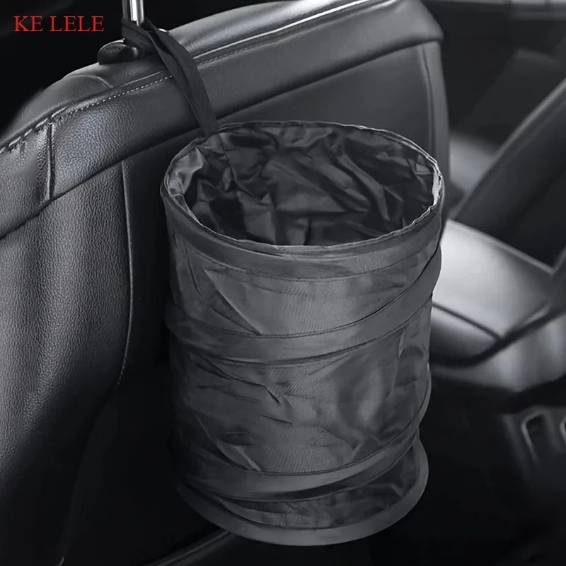 Collapsible Car Trash Can – Oxford Cloth, Universal Fit Car Trash Can Babs